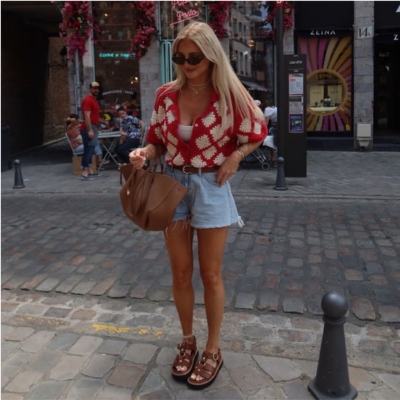 Zara Crochet Knit Polo NWT - Picture 8 of 16